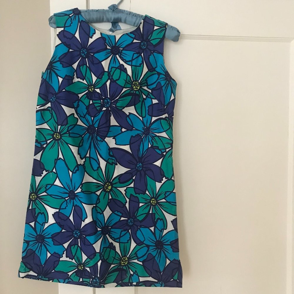 Vintage-1970s- Boutique of California-Baby Doll Floral Dress-Small
